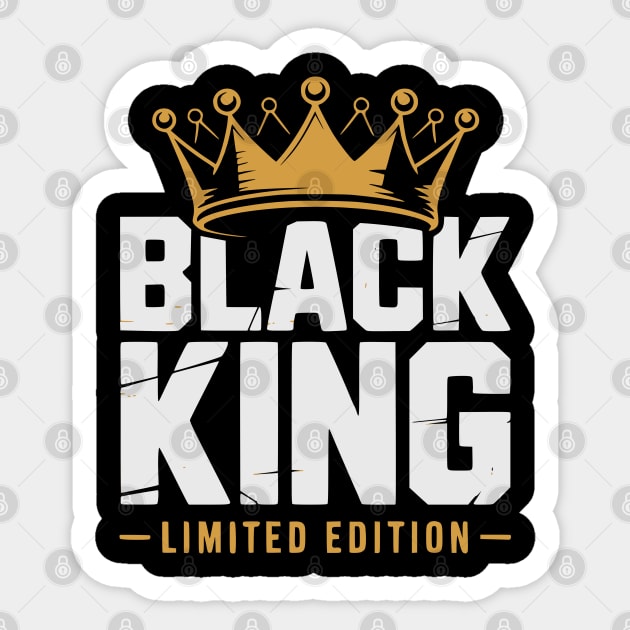 Black King Limited Edition 2 Sticker by UrbanLifeApparel